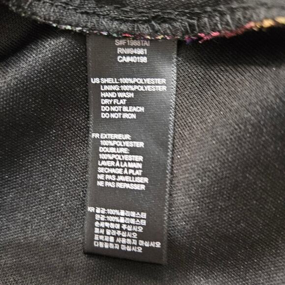 XXI Peacock Layered Tunic Beaded High Neck Top Small Fairy Retro Glam Feather - Picture 11 of 14